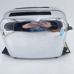 Vintage Toastmaster S131 Automatic 2 Slot Chrome Toaster Art Deco Mid Century